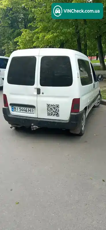 Peugeot Partner 2000, фото з оголошення 2 з 4, VIN VF35CWJZE60311958