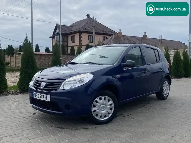 Dacia Sandero 2009, фото з оголошення 1 з 11, VIN UU1BSD4EH42168816