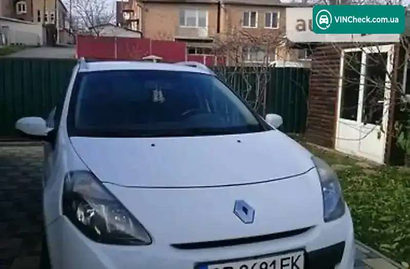 Renault Clio 2012, фото з оголошення 1 з 2, VIN VF1KR2V0H45509432