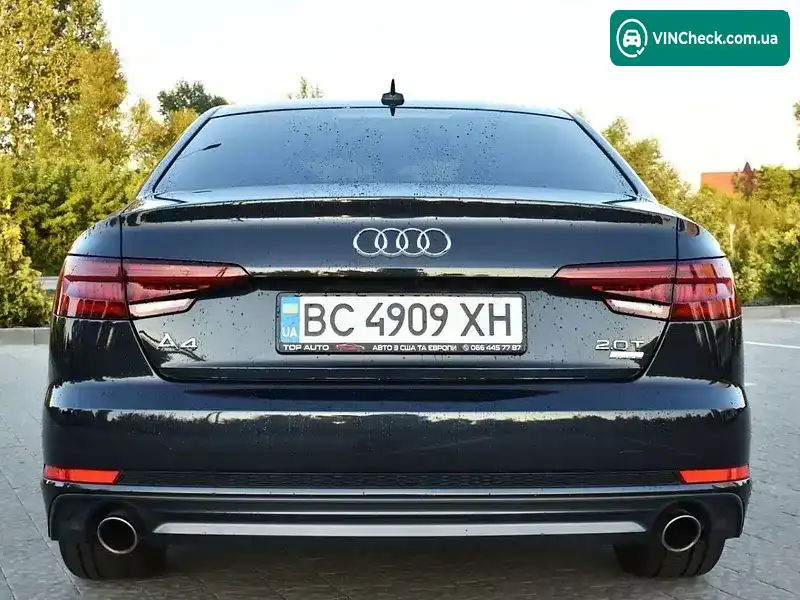 Audi A4 2017, фото з оголошення 2 з 20, VIN WAUKMAF43JA019292