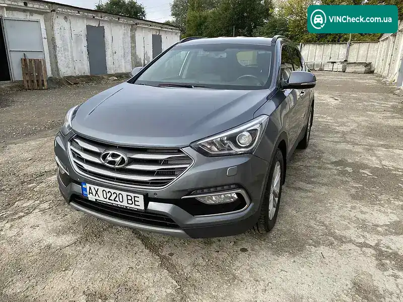 Hyundai Santa FE 2017, фото з оголошення 1 з 8, VIN KMHSU81XDJU815020