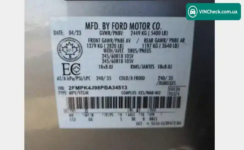 Ford Edge 2023, фото з оголошення 2 з 16, VIN 2FMPK4J98PBA34513