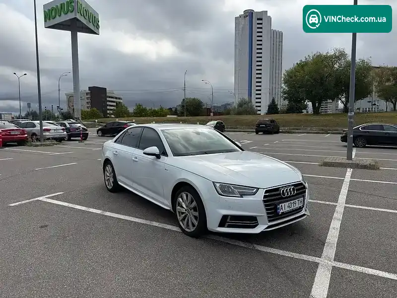 Audi A4 2017, фото з оголошення 2 з 16, VIN WAUKMAF41JN007375