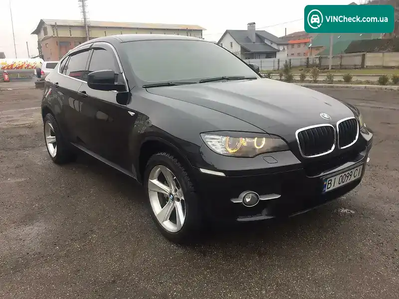 BMW X6 2009, фото з оголошення, VIN Y69080000G9B24009